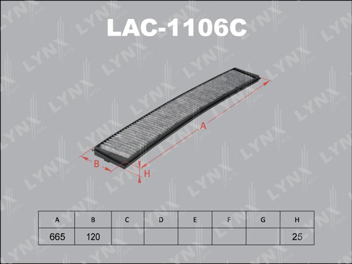 LYNXauto LAC-1106C Фільтр салону з активованим вугіллям LAC1106C: Купити в Україні - Добра ціна на EXIST.UA!