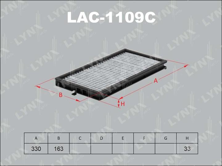 LYNXauto LAC-1109C Фільтр салону з активованим вугіллям LAC1109C: Купити в Україні - Добра ціна на EXIST.UA!