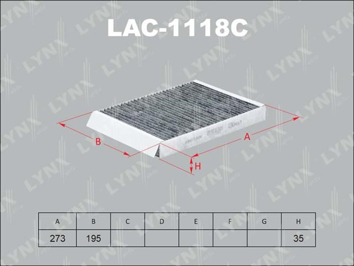 LYNXauto LAC-1118C Фільтр салону з активованим вугіллям LAC1118C: Купити в Україні - Добра ціна на EXIST.UA!