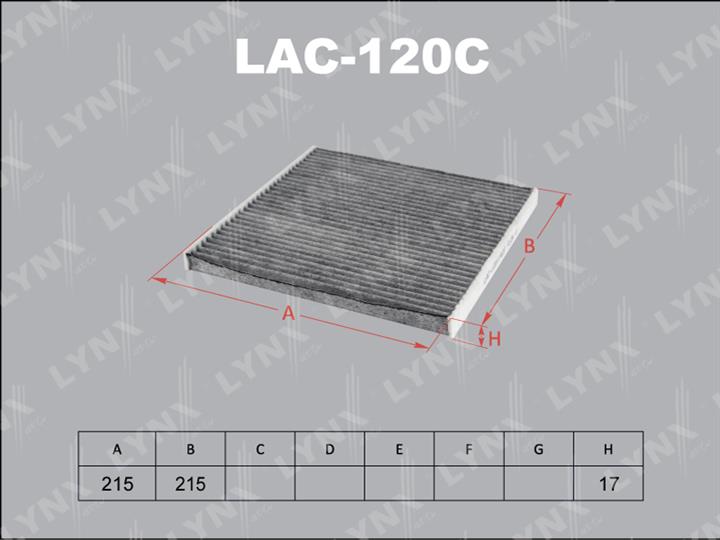 LYNXauto LAC-120C Фільтр салону LAC120C: Купити в Україні - Добра ціна на EXIST.UA!