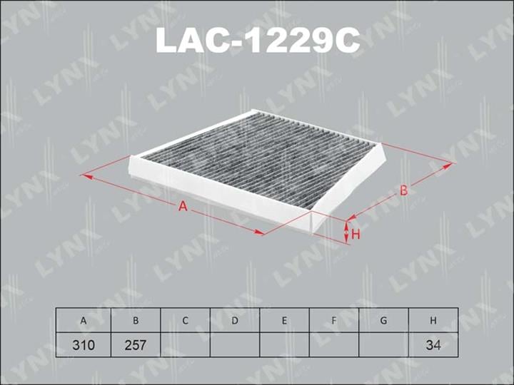 LYNXauto LAC-1229C Фільтр салону з активованим вугіллям LAC1229C: Купити в Україні - Добра ціна на EXIST.UA!