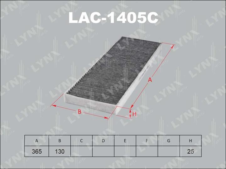 LYNXauto LAC-1405C Фільтр салону з активованим вугіллям LAC1405C: Купити в Україні - Добра ціна на EXIST.UA!