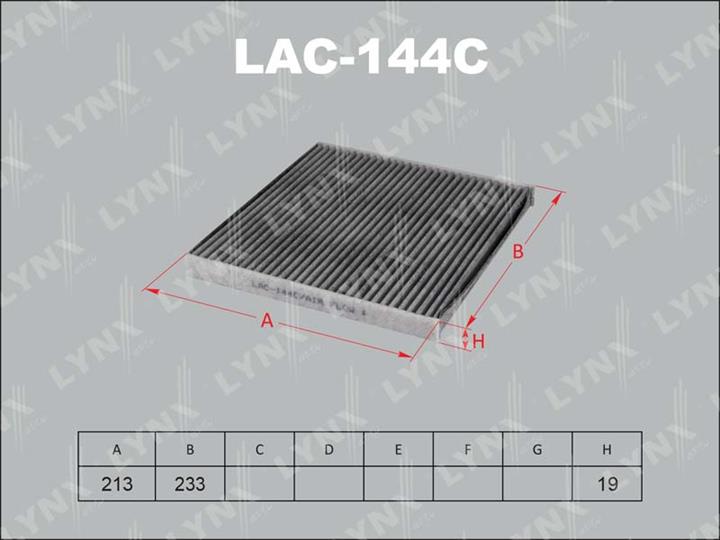 LYNXauto LAC-144C Фільтр салону з активованим вугіллям LAC144C: Купити в Україні - Добра ціна на EXIST.UA!