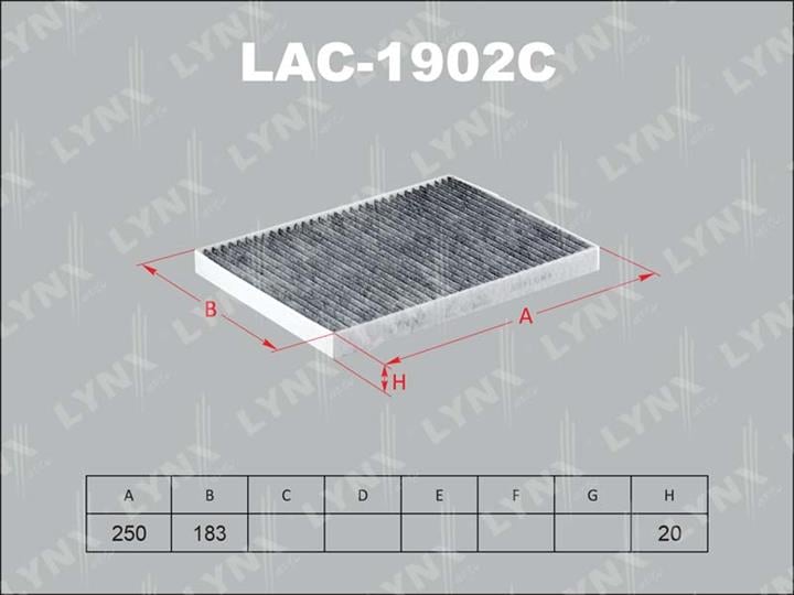 LYNXauto LAC-1902C Фільтр салону з активованим вугіллям LAC1902C: Купити в Україні - Добра ціна на EXIST.UA!