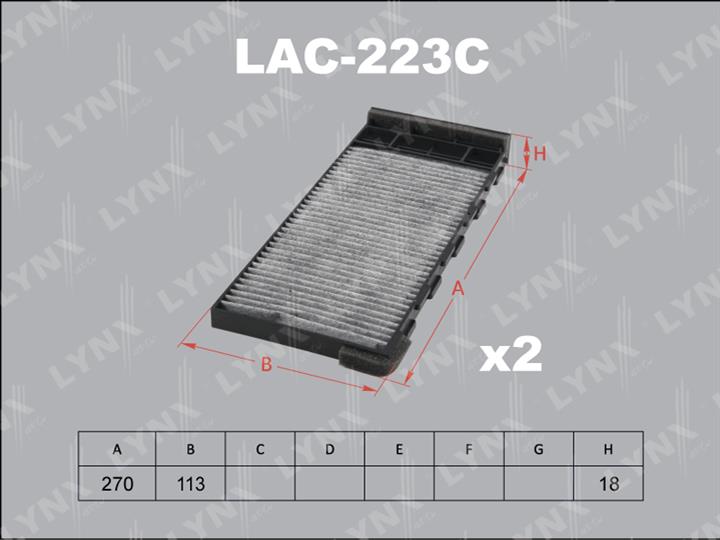 LYNXauto LAC-223C Фільтр салону з активованим вугіллям LAC223C: Приваблива ціна - Купити в Україні на EXIST.UA!