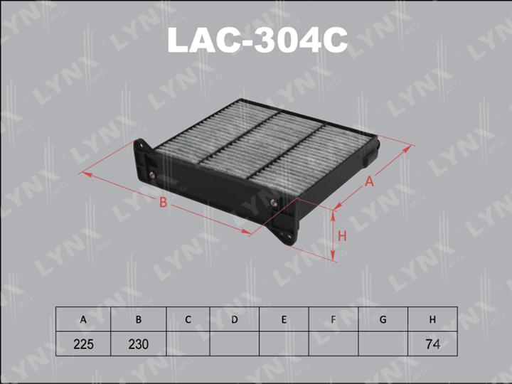 LYNXauto LAC-304C Фільтр салону з активованим вугіллям LAC304C: Купити в Україні - Добра ціна на EXIST.UA!