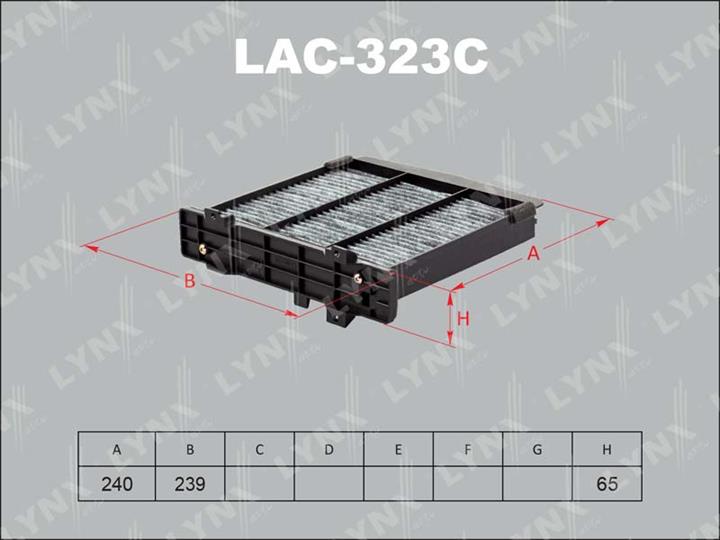 LYNXauto LAC-323C Фільтр салону з активованим вугіллям LAC323C: Приваблива ціна - Купити в Україні на EXIST.UA!