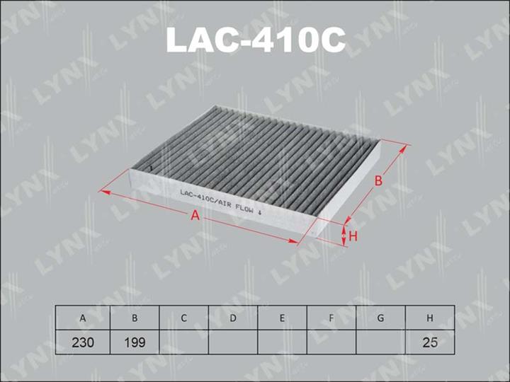 LYNXauto LAC-410C Фільтр салону з активованим вугіллям LAC410C: Купити в Україні - Добра ціна на EXIST.UA!