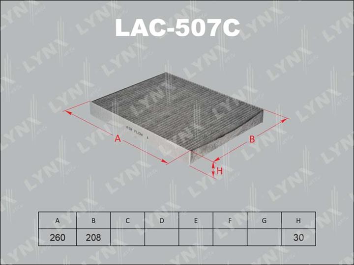 LYNXauto LAC-507C Фільтр салону з активованим вугіллям LAC507C: Купити в Україні - Добра ціна на EXIST.UA!