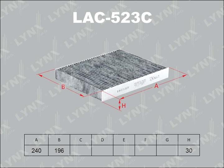 LYNXauto LAC-523C Фільтр салону з активованим вугіллям LAC523C: Купити в Україні - Добра ціна на EXIST.UA!