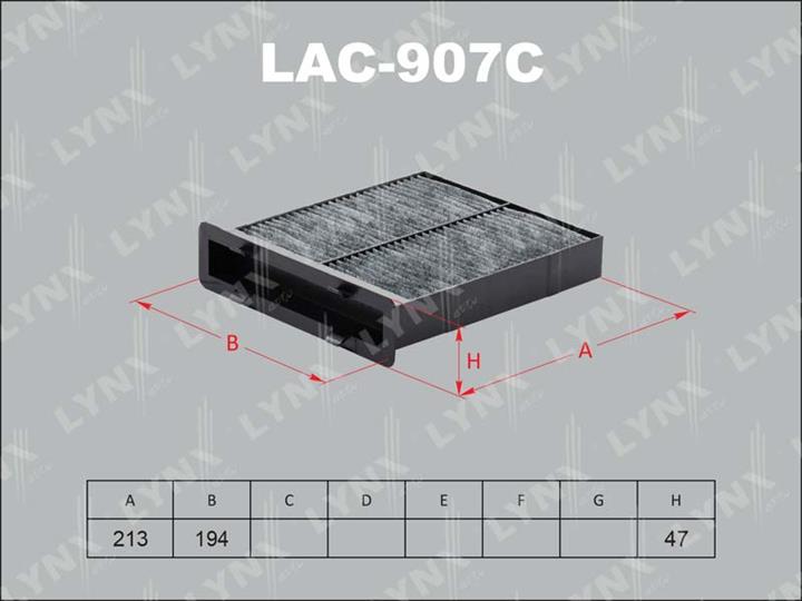 LYNXauto LAC-907C Фільтр салону з активованим вугіллям LAC907C: Купити в Україні - Добра ціна на EXIST.UA!