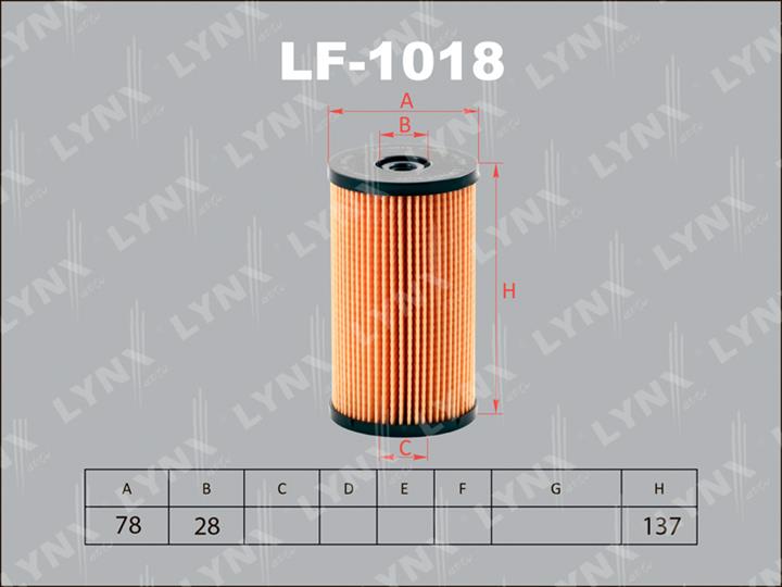 LYNXauto LF-1018 Фільтр палива LF1018: Купити в Україні - Добра ціна на EXIST.UA!