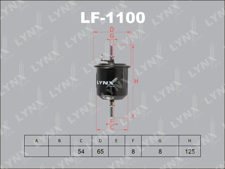LYNXauto LF-1100 Фільтр палива LF1100: Купити в Україні - Добра ціна на EXIST.UA!
