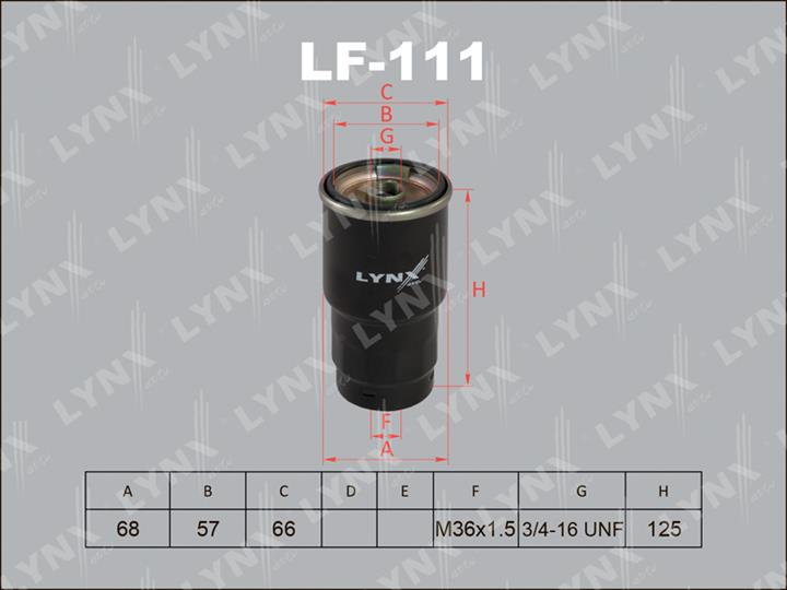 LYNXauto LF-111 Фільтр палива LF111: Купити в Україні - Добра ціна на EXIST.UA!
