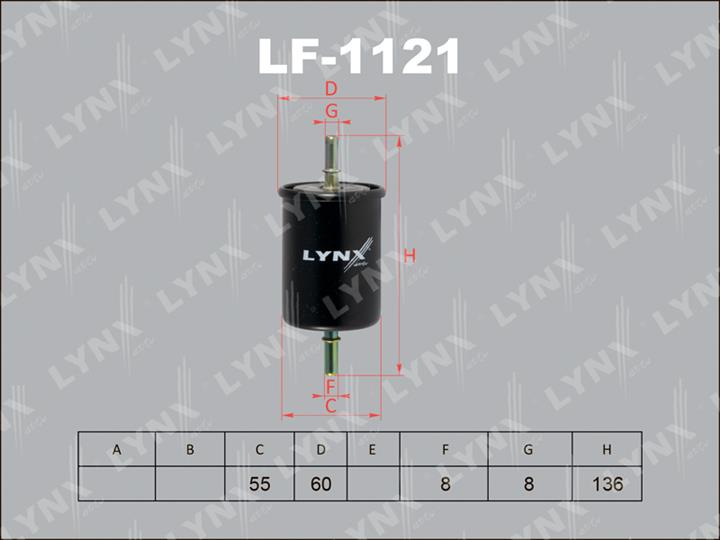 LYNXauto LF-1121 Фільтр палива LF1121: Купити в Україні - Добра ціна на EXIST.UA!