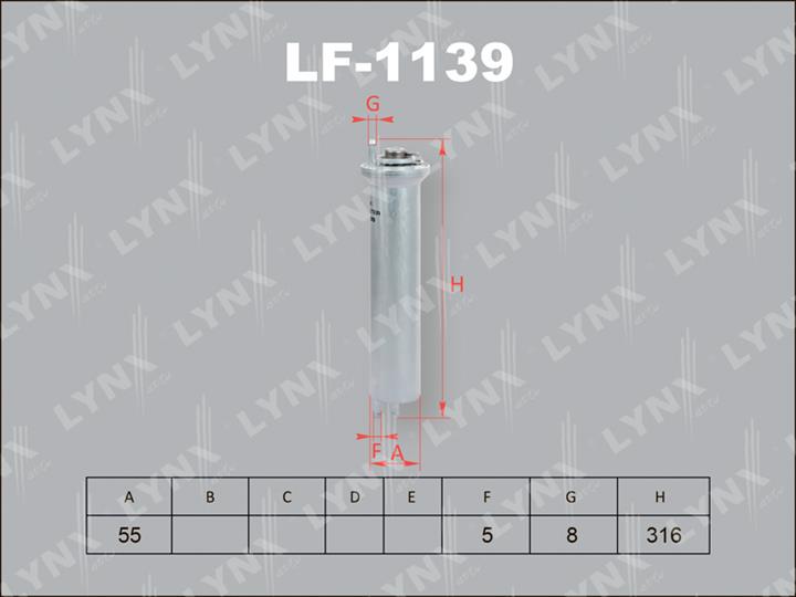 LYNXauto LF-1139 Фільтр палива LF1139: Купити в Україні - Добра ціна на EXIST.UA!