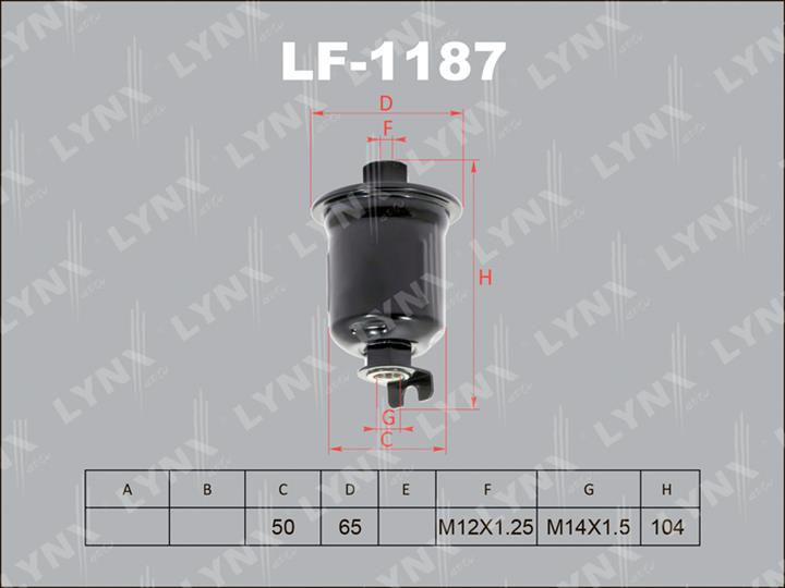 LYNXauto LF-1187 Фільтр палива LF1187: Купити в Україні - Добра ціна на EXIST.UA!