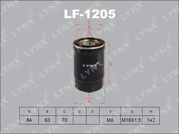 LYNXauto LF-1205 Фільтр палива LF1205: Купити в Україні - Добра ціна на EXIST.UA!