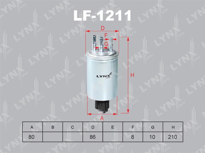 LYNXauto LF-1211 Фільтр палива LF1211: Купити в Україні - Добра ціна на EXIST.UA!