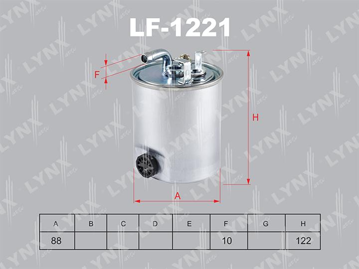 LYNXauto LF-1221 Фільтр палива LF1221: Приваблива ціна - Купити в Україні на EXIST.UA!