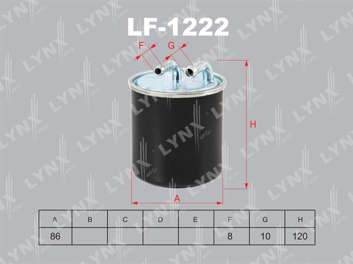 LYNXauto LF-1222 Фільтр палива LF1222: Купити в Україні - Добра ціна на EXIST.UA!