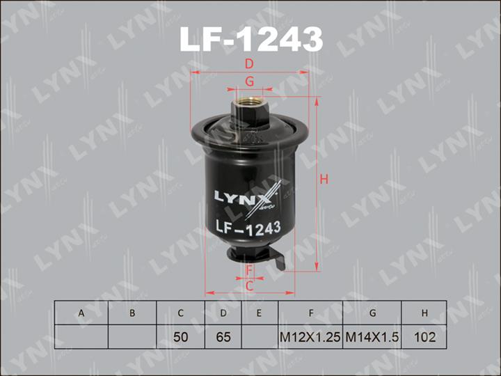 LYNXauto LF-1243 Фільтр палива LF1243: Купити в Україні - Добра ціна на EXIST.UA!