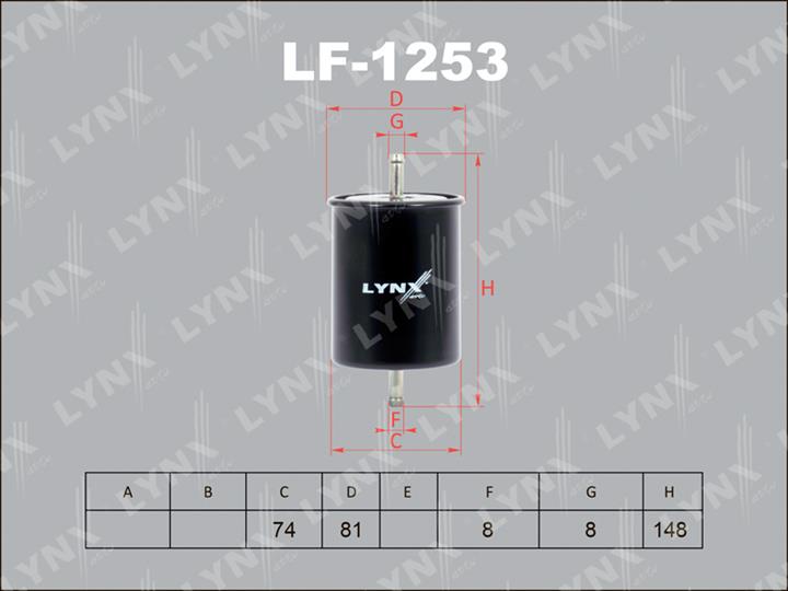 LYNXauto LF-1253 Фільтр палива LF1253: Купити в Україні - Добра ціна на EXIST.UA!