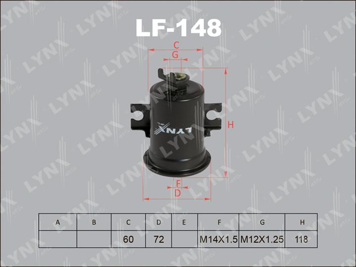 LYNXauto LF-148 Фільтр палива LF148: Купити в Україні - Добра ціна на EXIST.UA!