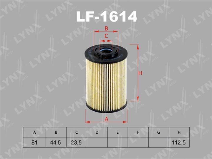 LYNXauto LF-1614 Фільтр палива LF1614: Купити в Україні - Добра ціна на EXIST.UA!