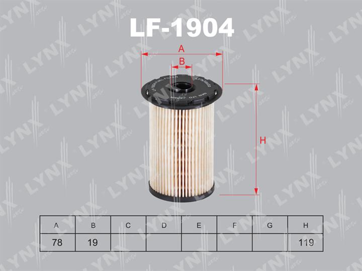 LYNXauto LF-1904 Фільтр палива LF1904: Купити в Україні - Добра ціна на EXIST.UA!