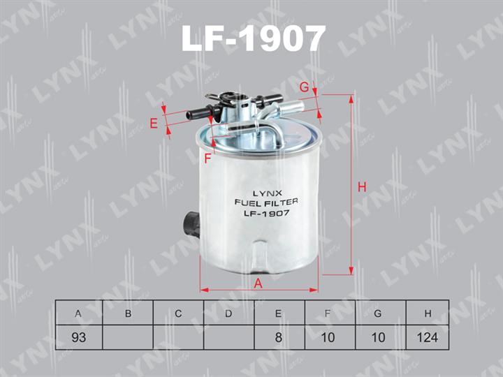 LYNXauto LF-1907 Фільтр палива LF1907: Купити в Україні - Добра ціна на EXIST.UA!
