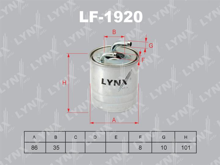 LYNXauto LF-1920 Фільтр палива LF1920: Купити в Україні - Добра ціна на EXIST.UA!
