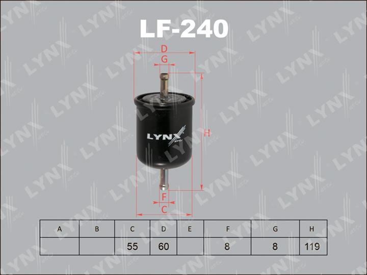 LYNXauto LF-240 Фільтр палива LF240: Купити в Україні - Добра ціна на EXIST.UA!