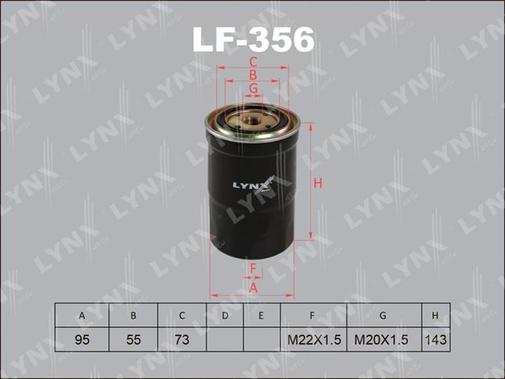 LYNXauto LF-356 Фільтр палива LF356: Купити в Україні - Добра ціна на EXIST.UA!