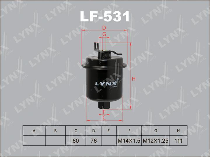 LYNXauto LF-531 Фільтр палива LF531: Купити в Україні - Добра ціна на EXIST.UA!