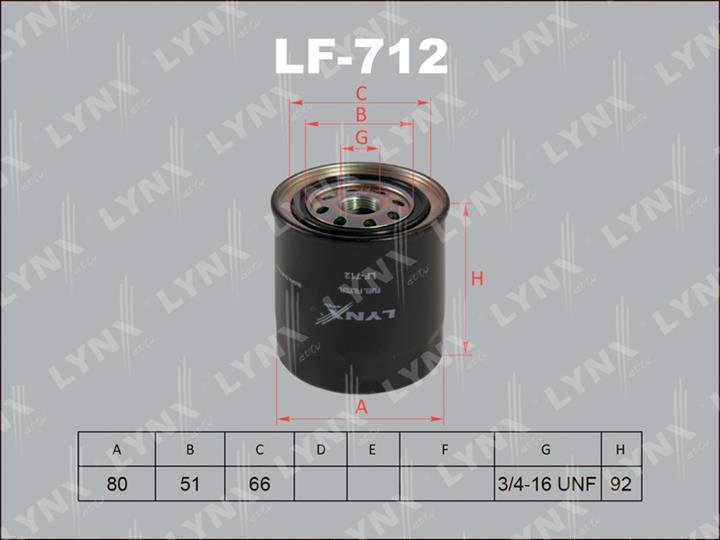 LYNXauto LF-712 Фільтр палива LF712: Купити в Україні - Добра ціна на EXIST.UA!