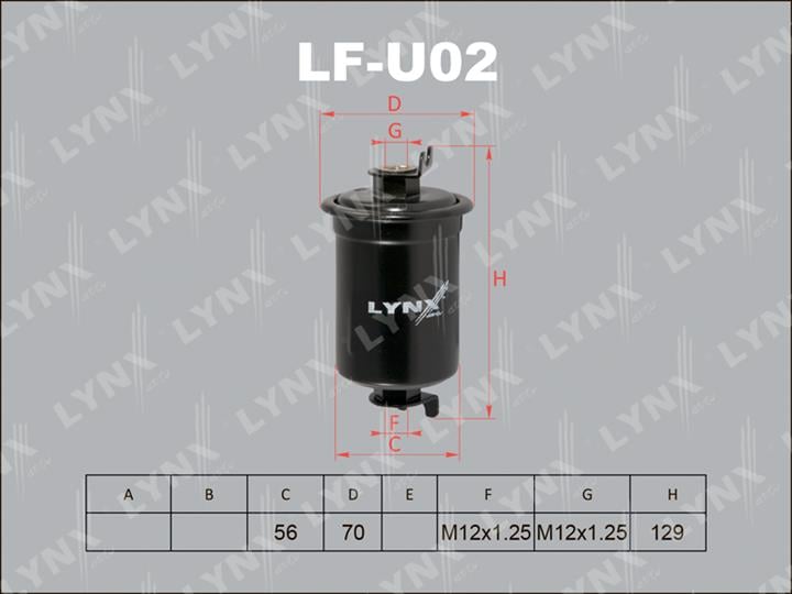 LYNXauto LF-U02 Фільтр палива LFU02: Купити в Україні - Добра ціна на EXIST.UA!