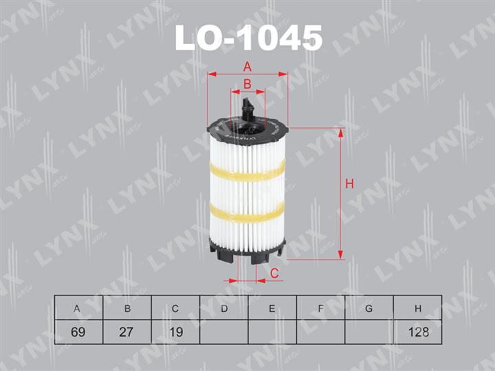 LYNXauto LO-1045 Фільтр масляний LO1045: Купити в Україні - Добра ціна на EXIST.UA!