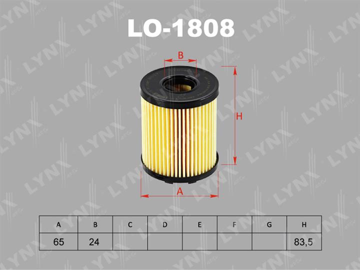 LYNXauto LO-1808 Фільтр масляний LO1808: Купити в Україні - Добра ціна на EXIST.UA!