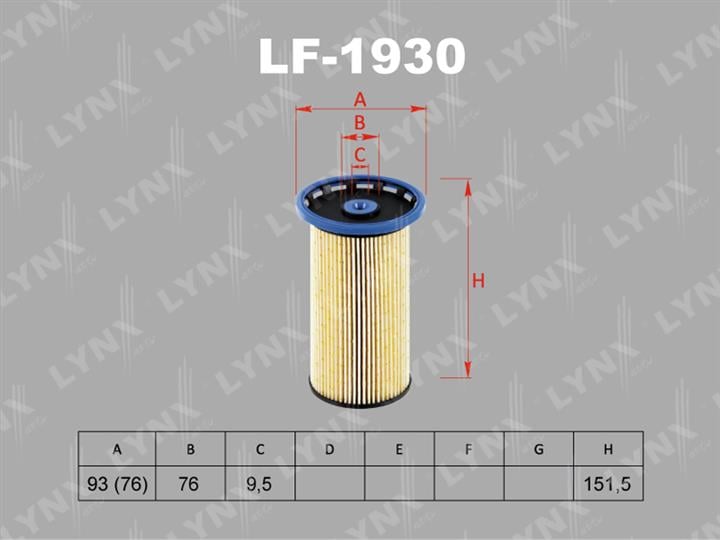 LYNXauto LF-1930 Фільтр палива LF1930: Купити в Україні - Добра ціна на EXIST.UA!