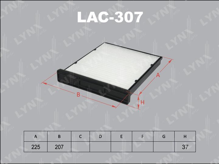 LYNXauto LAC-307 Фільтр салону LAC307: Купити в Україні - Добра ціна на EXIST.UA!
