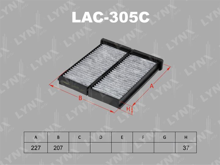 LYNXauto LAC-305C Фільтр салону LAC305C: Купити в Україні - Добра ціна на EXIST.UA!