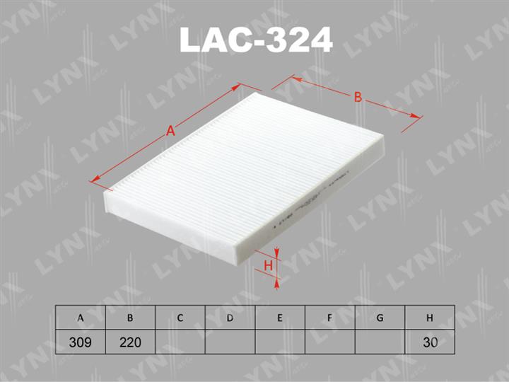 LYNXauto LAC-324 Фільтр салону LAC324: Купити в Україні - Добра ціна на EXIST.UA!