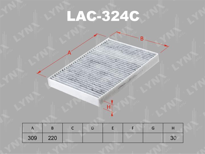 LYNXauto LAC-324C Фільтр салону LAC324C: Приваблива ціна - Купити в Україні на EXIST.UA!