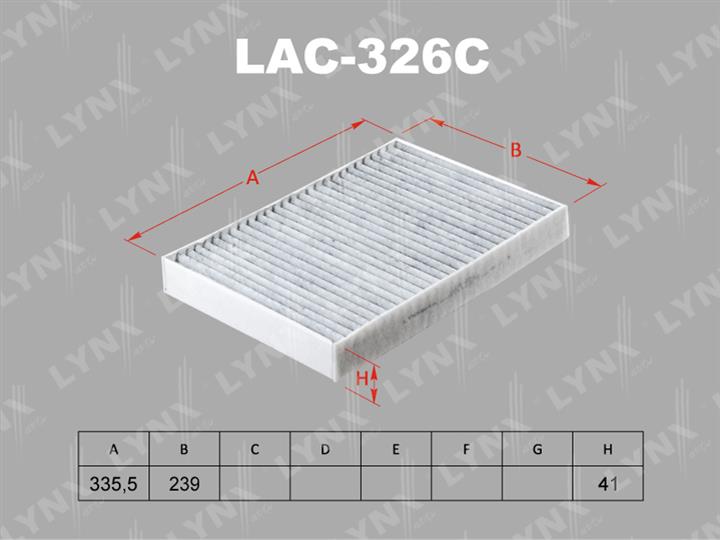 LYNXauto LAC-326C Фільтр салону LAC326C: Купити в Україні - Добра ціна на EXIST.UA!
