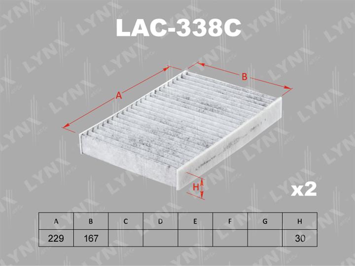 LYNXauto LAC-338C Фільтр салону LAC338C: Купити в Україні - Добра ціна на EXIST.UA!