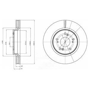 Delphi BG4250C Диск гальмівний передній вентильований BG4250C: Приваблива ціна - Купити в Україні на EXIST.UA! BG4250C Delphi Диск гальмівний передній вентильований