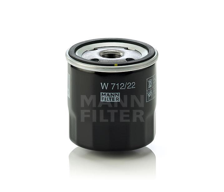 Mann-Filter W 712/22 Фільтр масляний W71222: Купити в Україні - Добра ціна на EXIST.UA!
