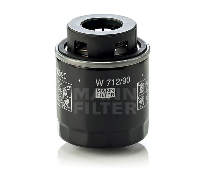 Mann-Filter W 712/90 Фільтр масляний W71290: Приваблива ціна - Купити в Україні на EXIST.UA!