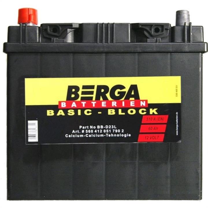 Батарея аккумуляторная Berga 12В 60Ач 510A(EN) L+ Berga 5604130517902